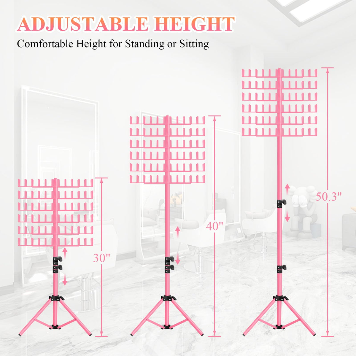JANMPASK Collapsible triangle base enables easy setup and stable balance during sessions.