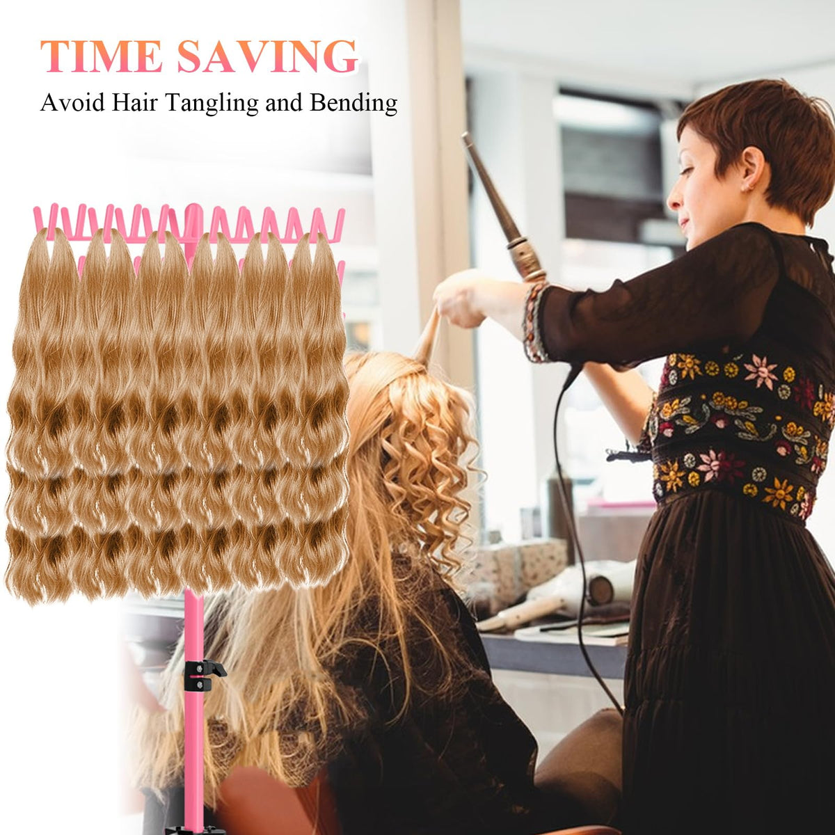 JANMPASK Includes combs and clips for a complete braiding toolkit.