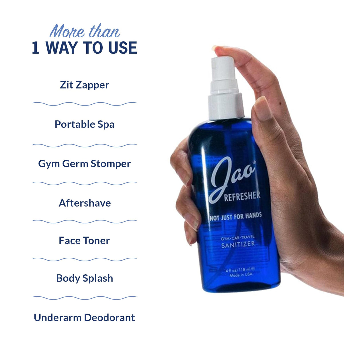 Jao Refresher aftershave use for a cooling finish