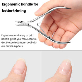 Japior stainless steel cuticle nippers durable and rust resistant