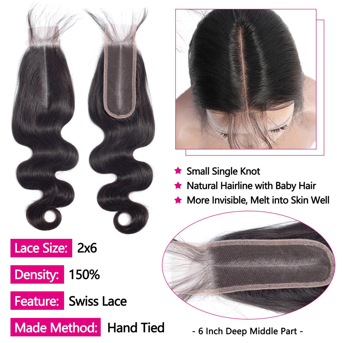 JARAMA 3 bundles with closure provide ample fullness for full-head installs.