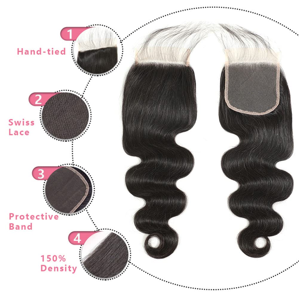 Jarama body wave bundles with closure help you achieve seamless sew-ins.