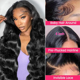JARAMA closure features bleached knots and baby hairs for natural edges.