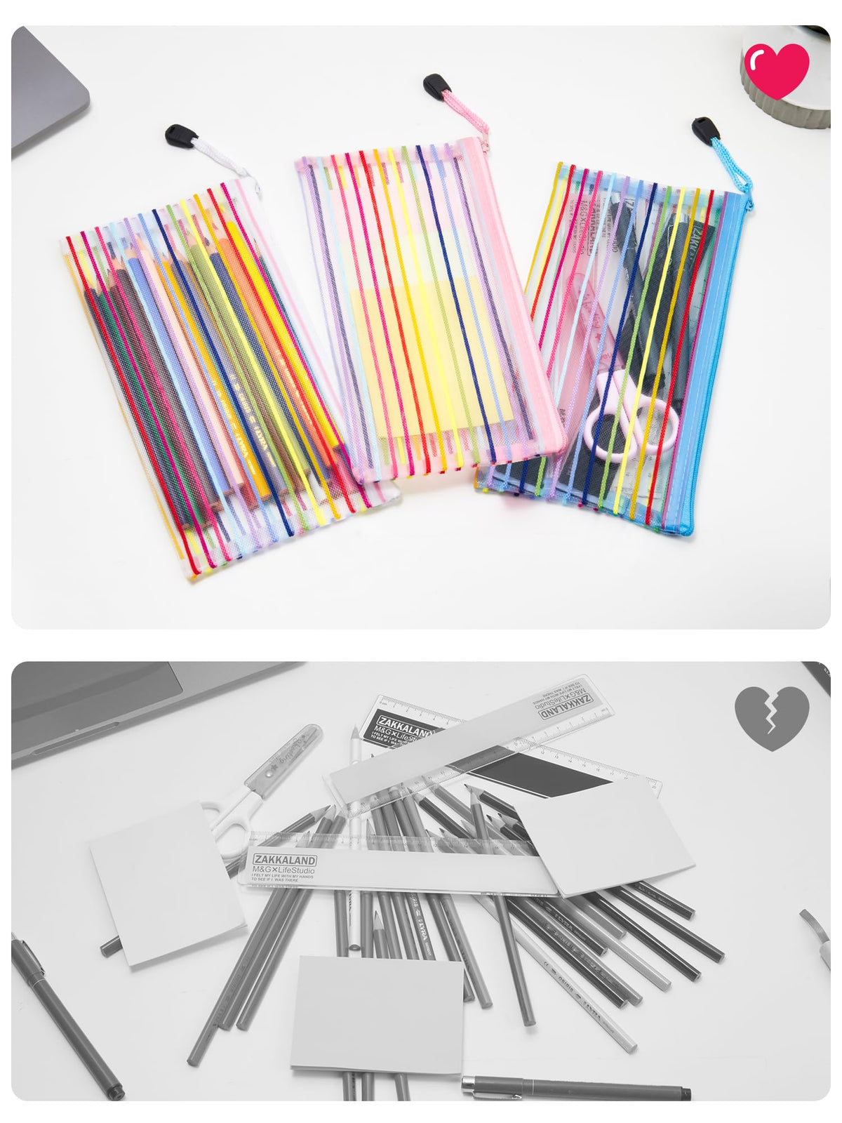 Jarlink durable, lightweight zipper pouches withstand daily use.