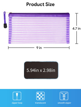Jarlink see-through mesh nylon pouch for quick item identification.