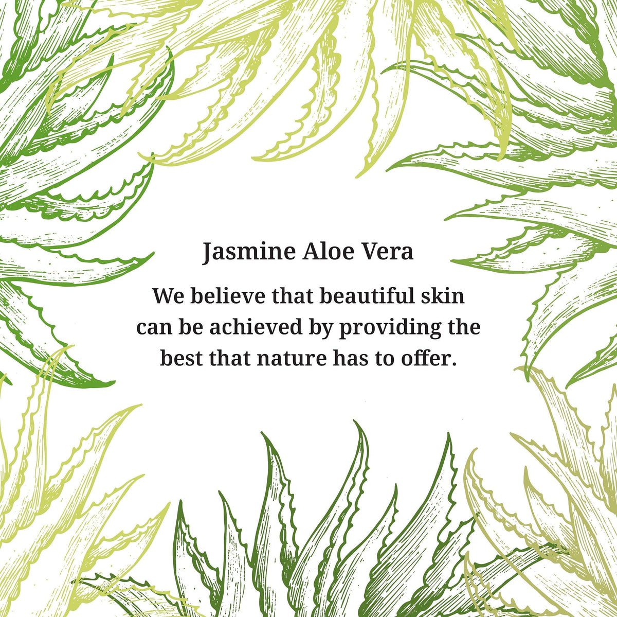 Jasmine Aloe Vera Massage Cream natural ingredients hint for nourished skin.