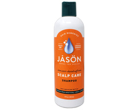 Jason Dandruff Relief Shampoo bottle side view showing clean, refreshing cleanse.