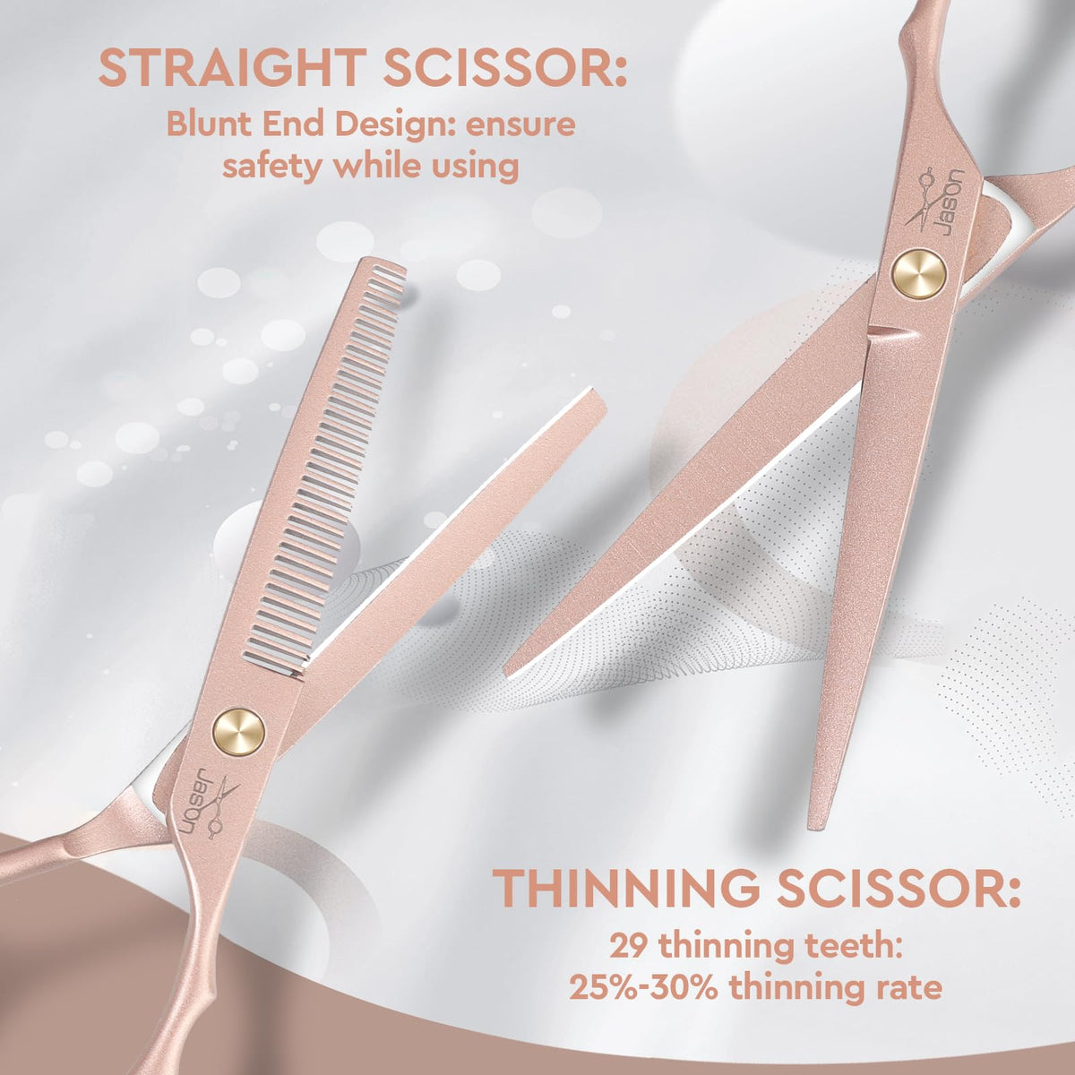 JASON hair cutting razor included for detailed texturing