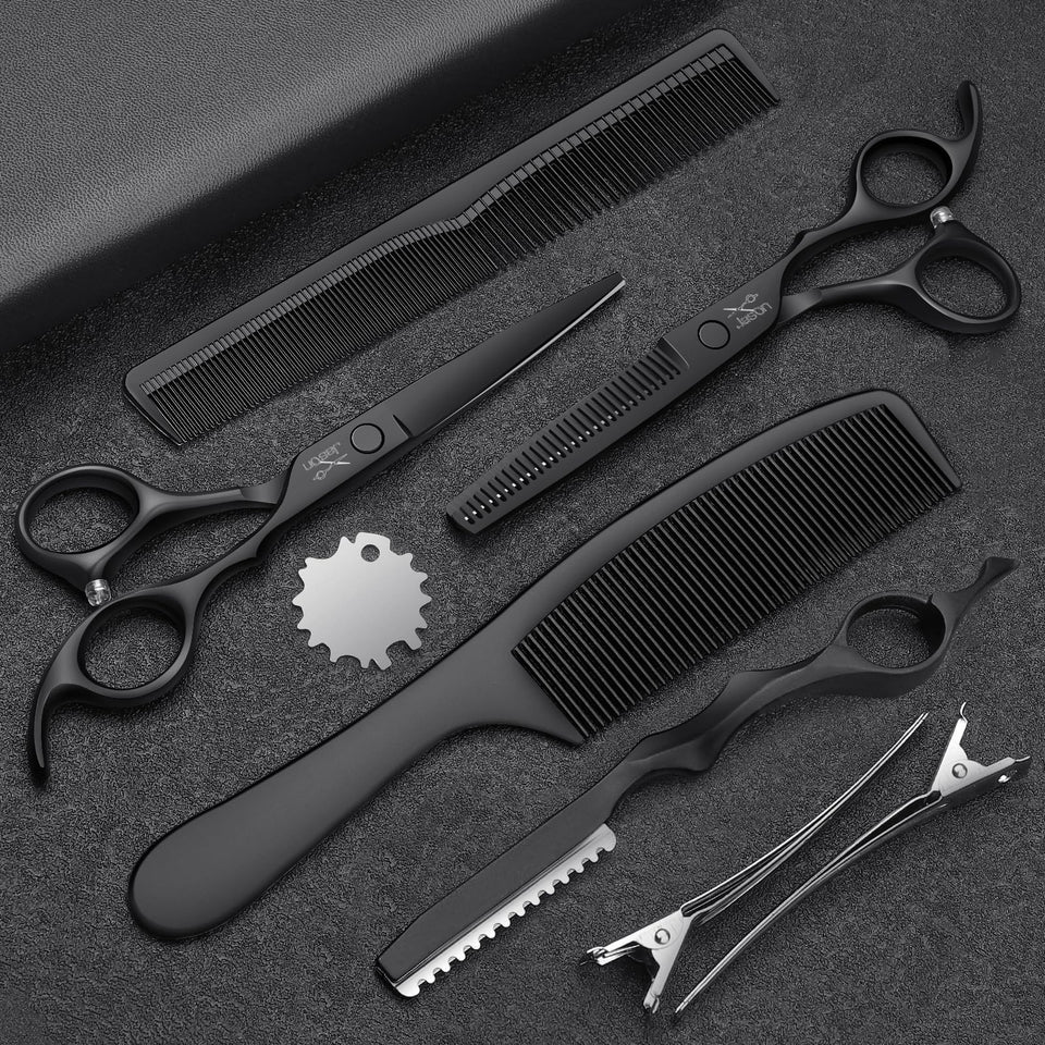 JASON straight 6 inch hair cutting scissors with premium steel for precise cuts
