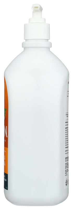 Jason Satin Shower Apricot packaging on shelf conveys cruelty-free, 30 oz size.