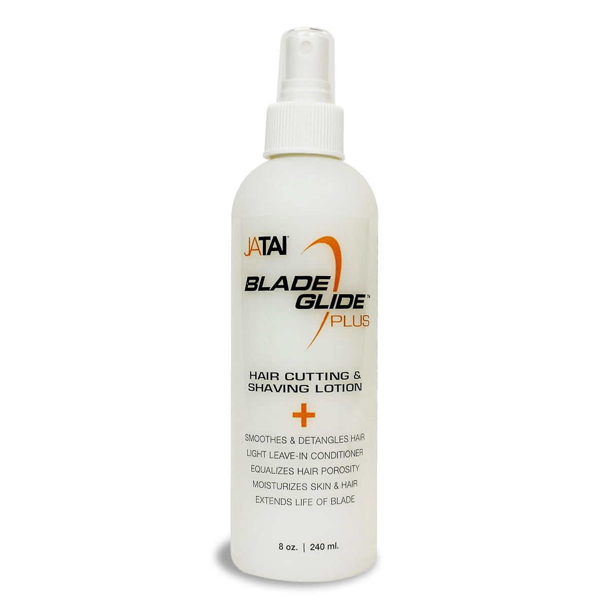 Jatai Blade Glide Plus bottle ready to spray for smooth cutting and shaving.