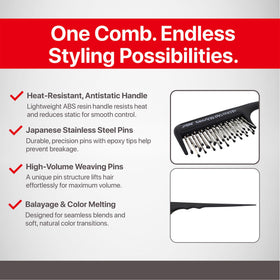 Jatai heat-resistant design endures styling heat for versatile use.