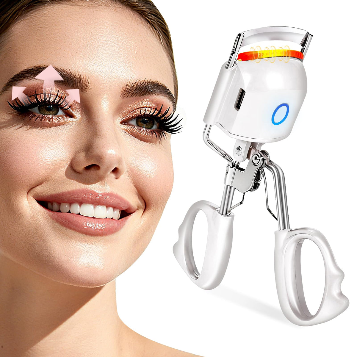 Javtoku heated eyelash curler with quick heat for lasting curl