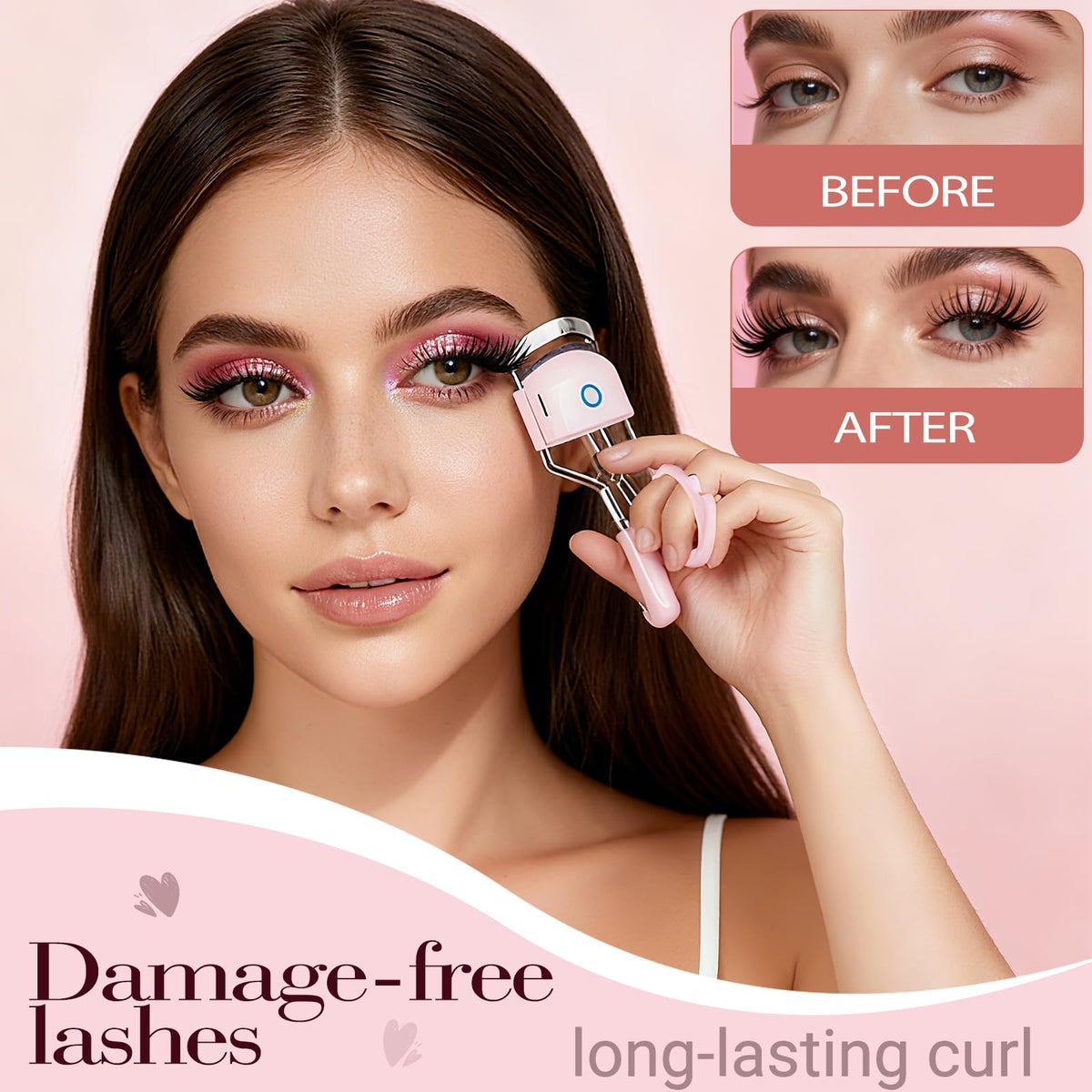 Javtoku anti-scald design protects skin during curling.