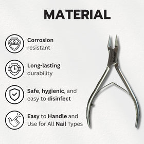 Jaws Podiatry precision double-action cutting shown for clean, even trims