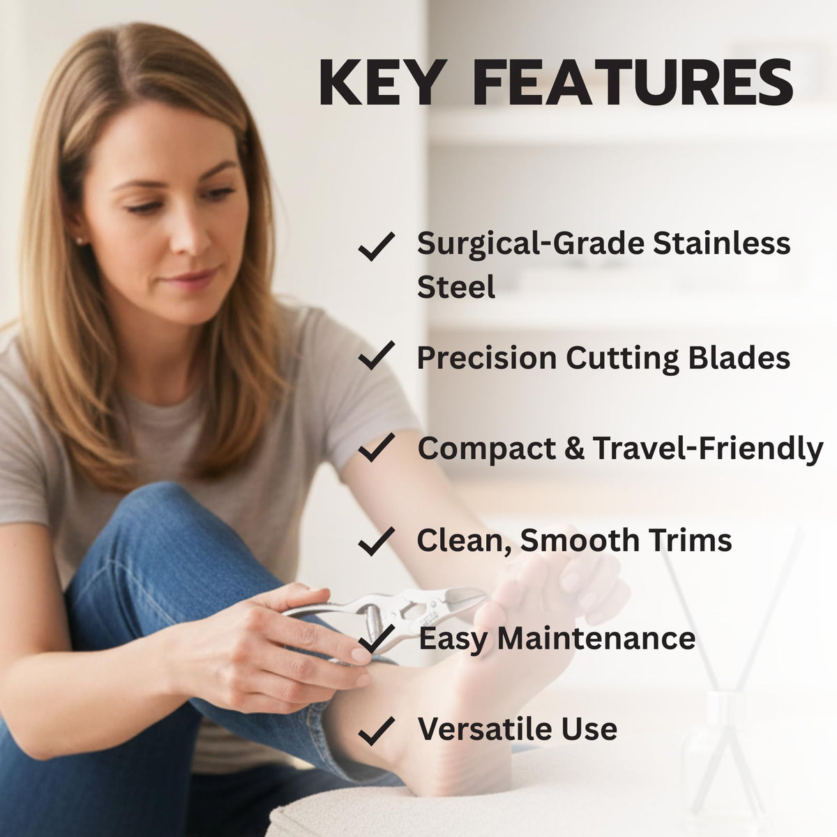 Jaws Podiatry stainless steel finish highlights durability and corrosion resistance.