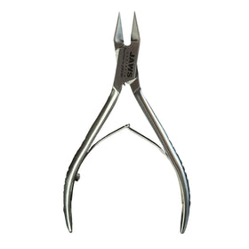 Jaws Podiatry toe nail clippers close up of surgical-grade stainless steel blades for durability