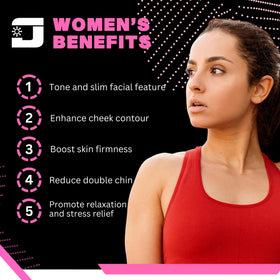 Jawzrsize face fat reducer angled view showing definition without invasive procedures.