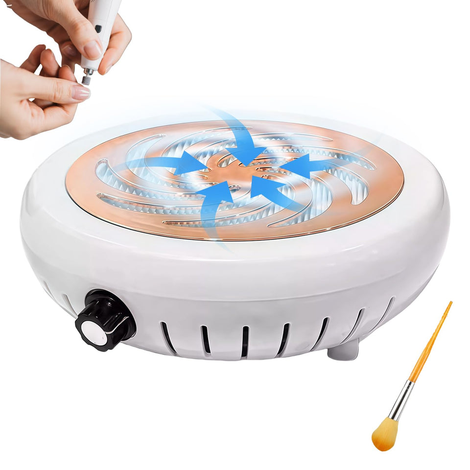 Jaxbo Nail Dust Collector front view keeps your workspace clean during filing
