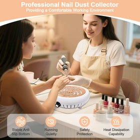 Jaxbo Nail Dust Collector motor vent detail highlights high rpm performance