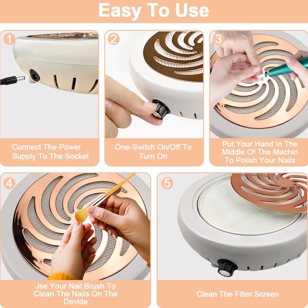 Jaxbo Nail Dust Collector silicone hand pillow adds comfort during sessions