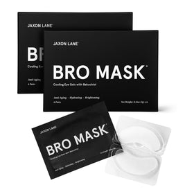 JAXON LANE Bro Mask packaging box with premium hydrogel patches for under-eye refresh