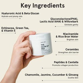 JAXON LANE Centella Asiatica leaf extracts, soothing botanicals for calm skin.