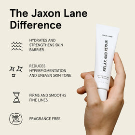 JAXON LANE Relax and Repair ingredients-centella highlights antioxidant skin comfort