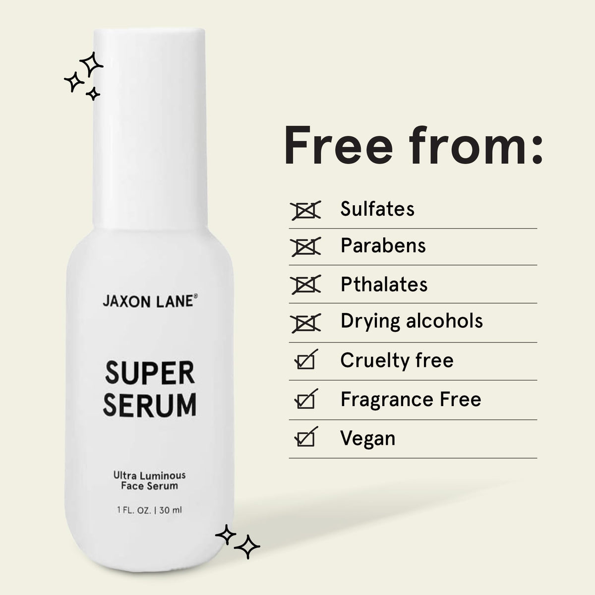 Droplet dispensing from JAXON LANE SUPER SERUM dropper for controlled use