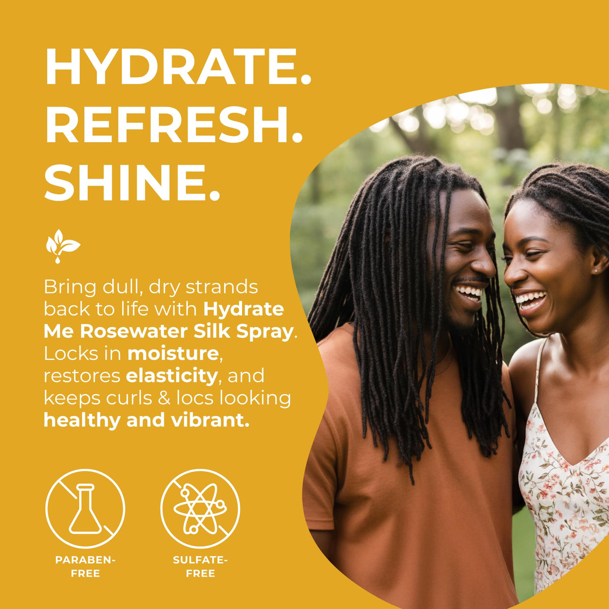 Jaycee Naturals Coconut Water hydration imagery for hair moisture.