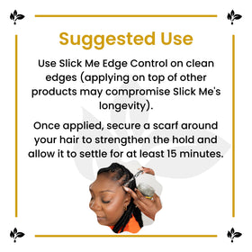Jaycee Naturals Slick Me Edge Control wash-out shown rinsing clean from hair.