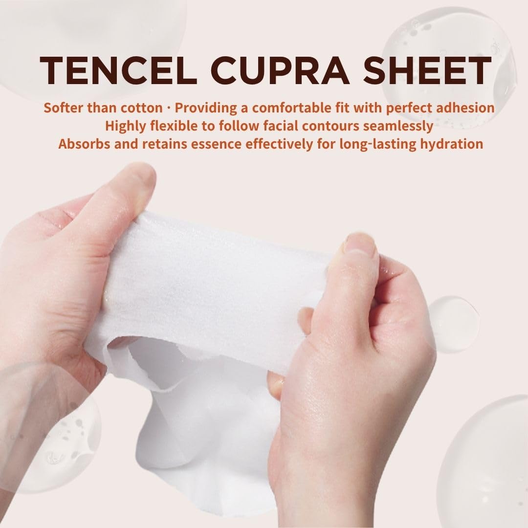 JAYJUN Collagen Skin Fit Mask soft Cupra sheet improves essence delivery.