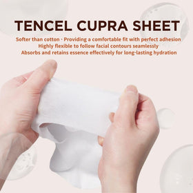 JAYJUN Collagen Skin Fit Mask soft Cupra sheet improves essence delivery.