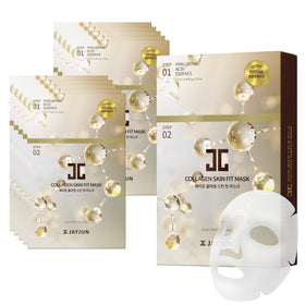 JAYJUN Collagen Skin Fit Mask Step 1 hyaluronic acid essence for deep hydration.
