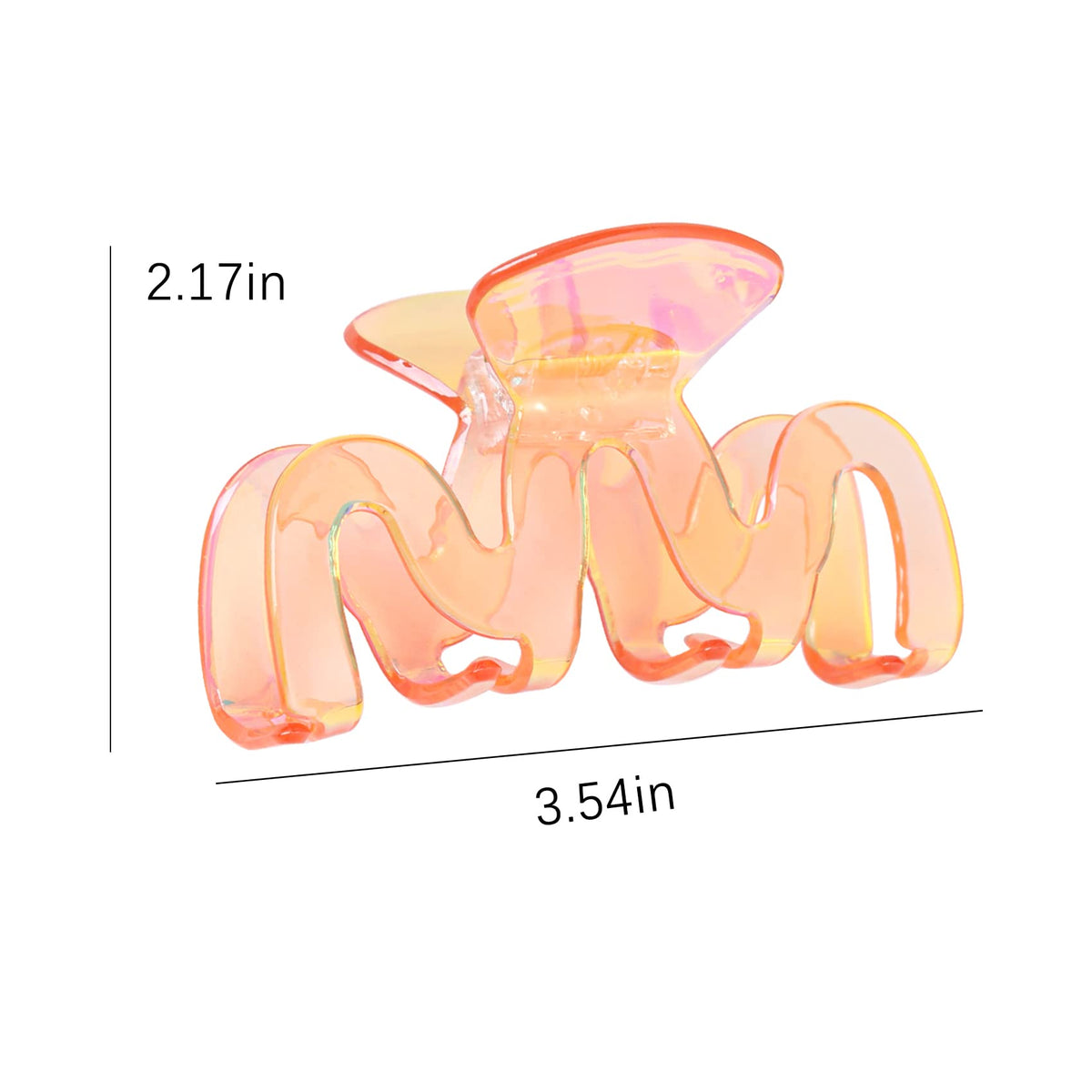 Jayongnee Y2K octopus wave clip 3 pack decorative hair accessory with secure grip.