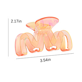 Jayongnee Y2K octopus wave clip 3 pack decorative hair accessory with secure grip.