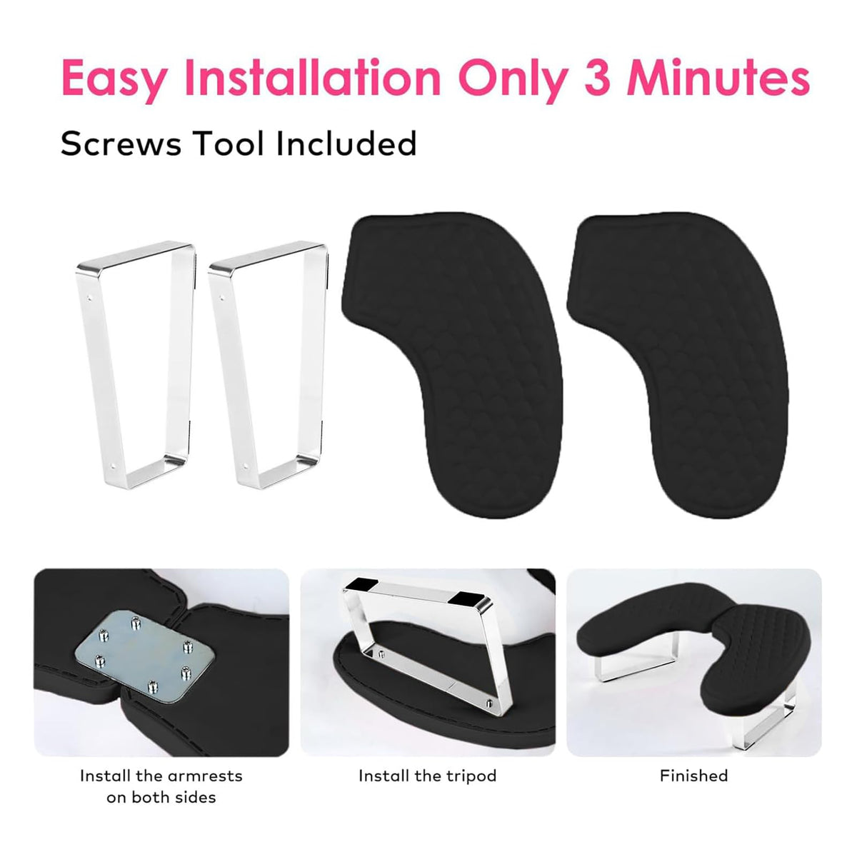 Jazalz PU leather nail rest delivers durable, comfortable support.