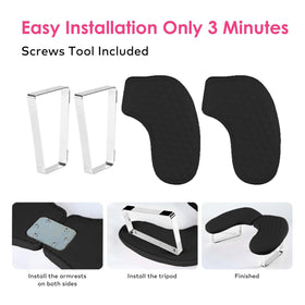 Jazalz PU leather nail rest delivers durable, comfortable support.