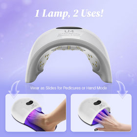 Jazalz UV LED Nail Lamp side view highlights slim profile