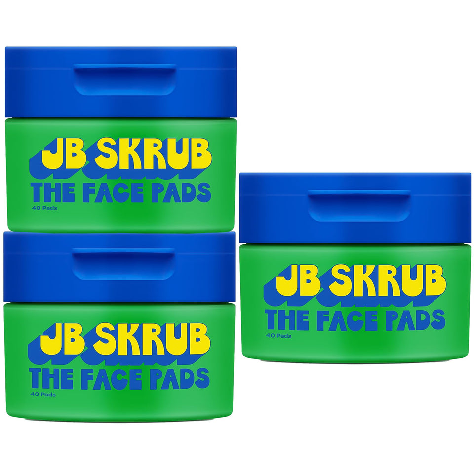 JB SKRUB Boys Face Pads package for on-the-go acne care.