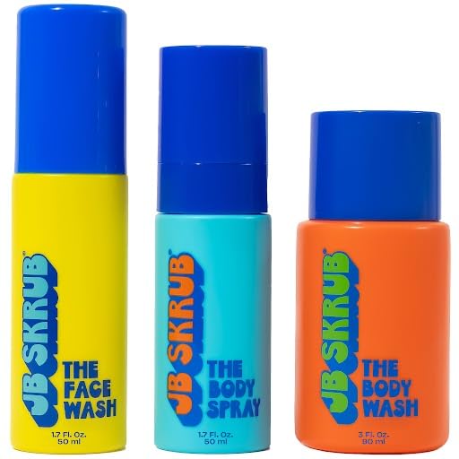 JB SKRUB junior travel trio hydrating body wash for daily refreshment