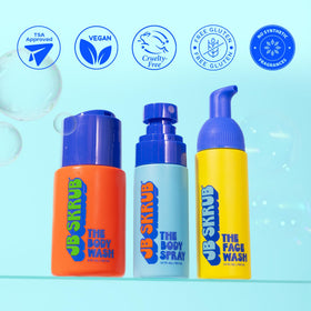 JB SKRUB junior travel trio product showcase image