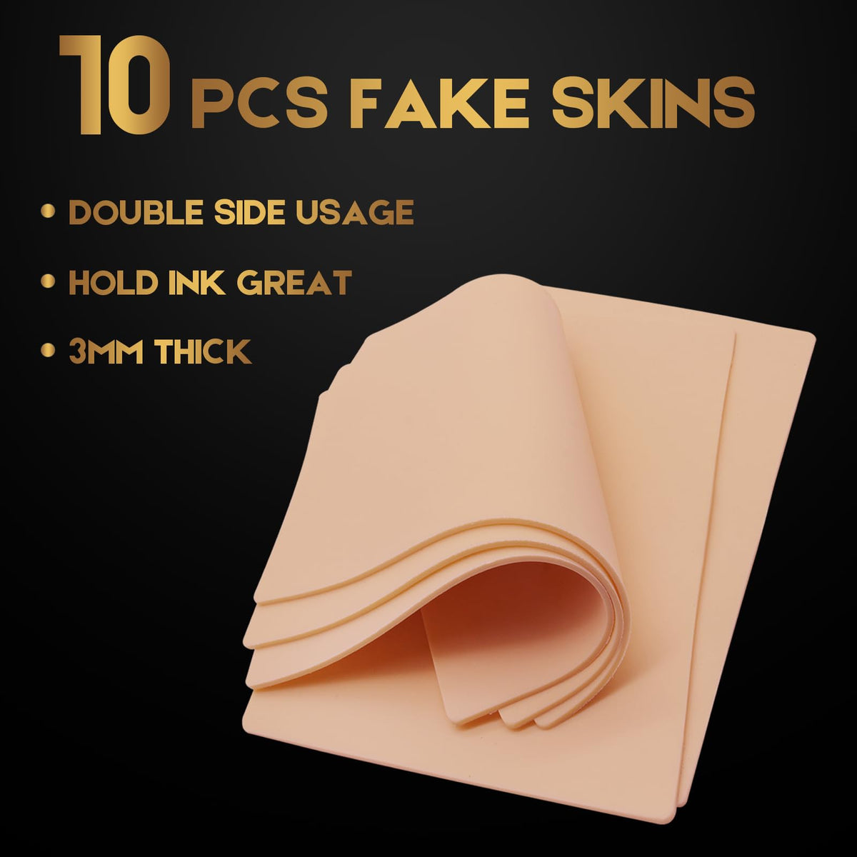 Jconly 3mm silicone tattoo skin that mimics real skin texture for precision