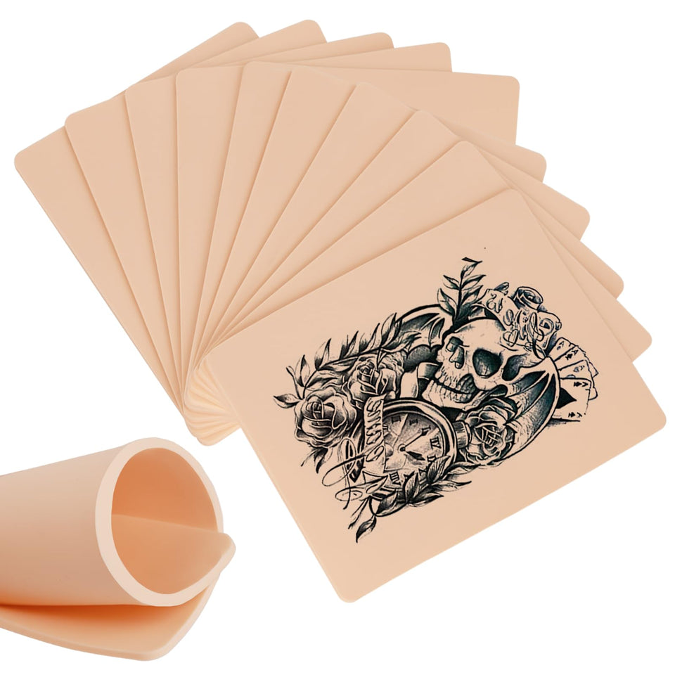 Jconly double-sided tattoo skin sheet offers ample practice surface