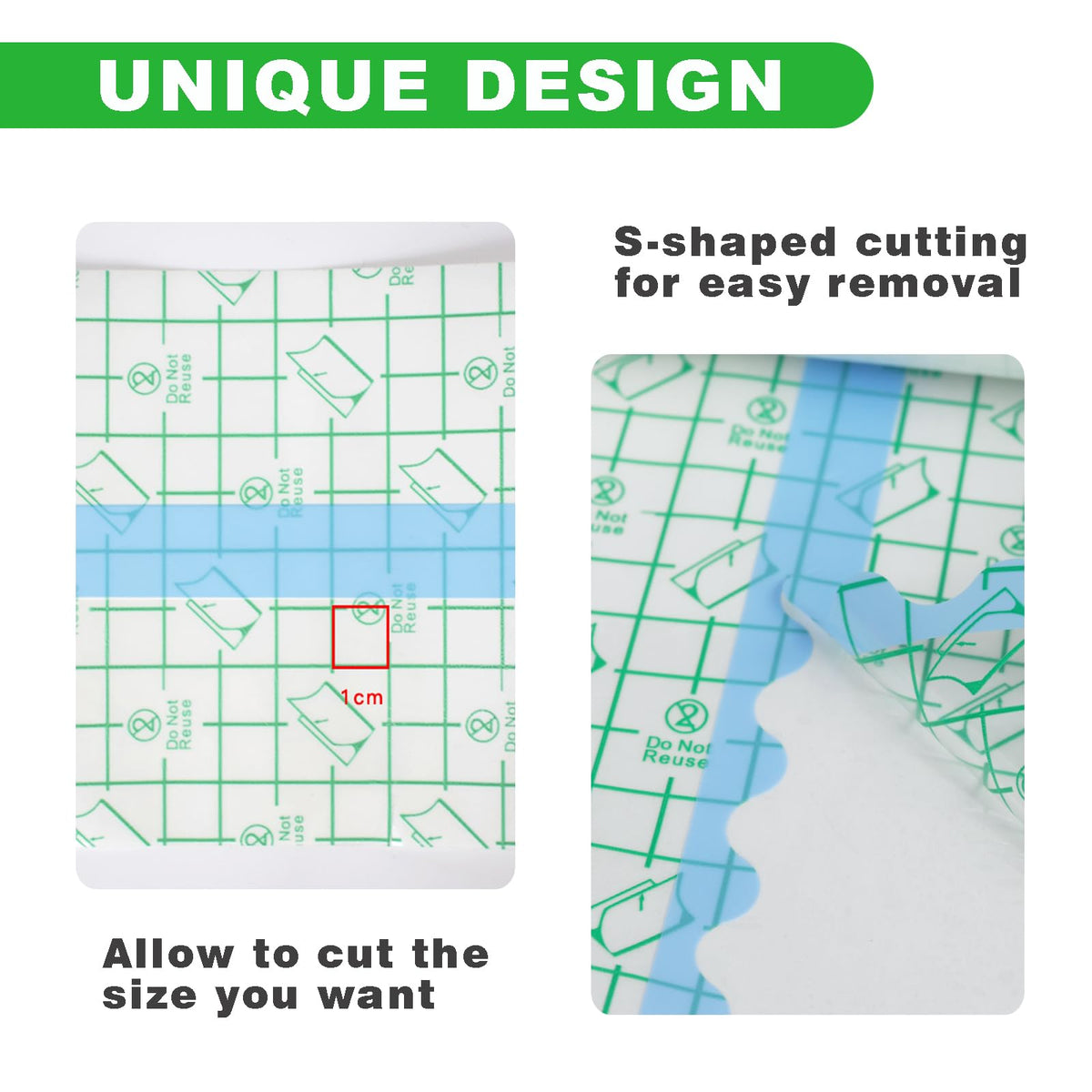 Jconly dual-peel release paper enables precise placement and smooth application