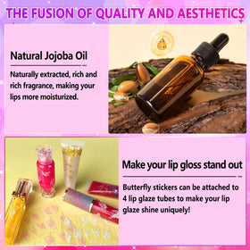 Jcoos clear lip gloss base ready for easy mixing and application.