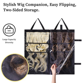 JCWPVA PVC film lining shields wigs from dust and moisture.
