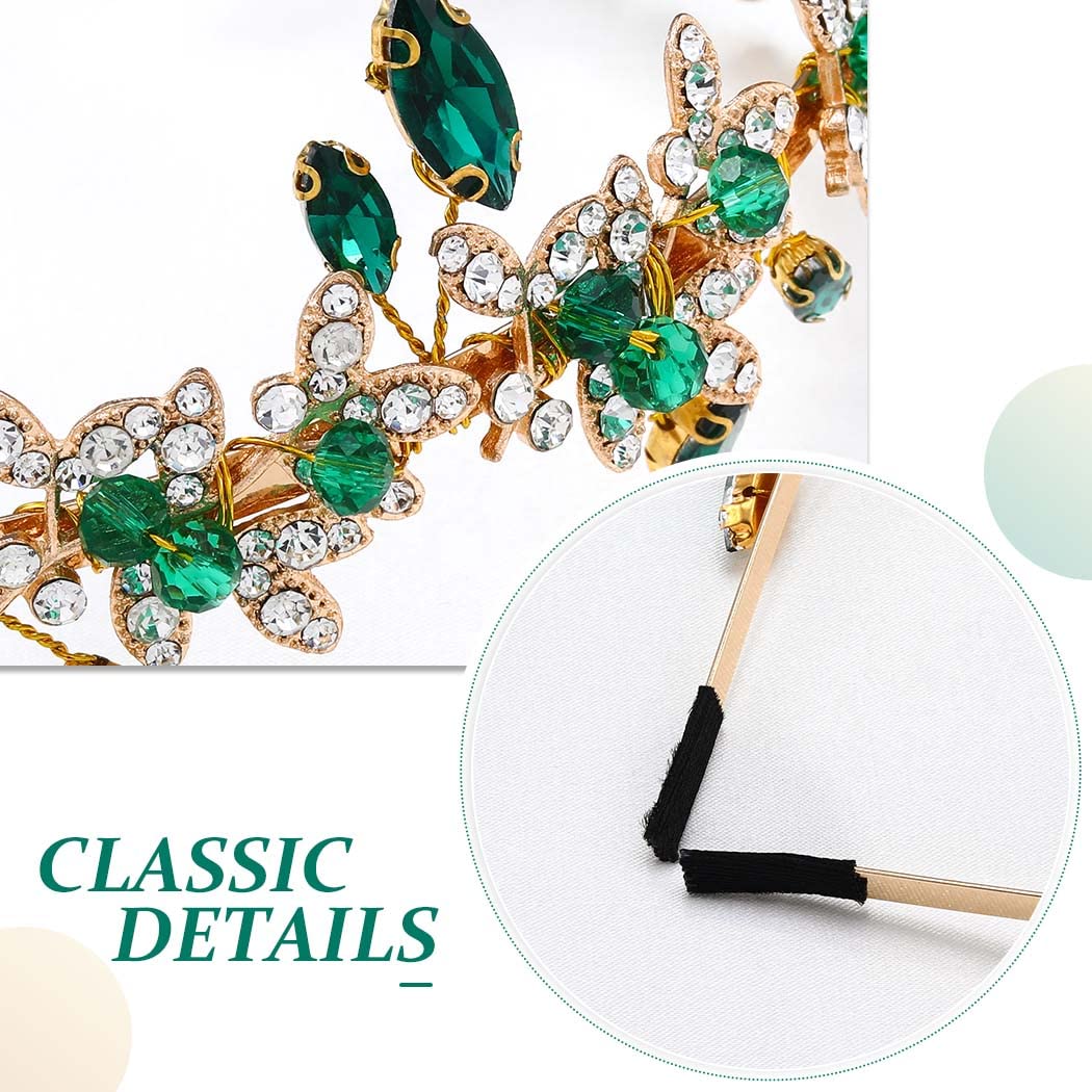 JEAIRTS adjustable bridal headband fits most hairstyles for comfortable wear