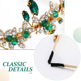 JEAIRTS adjustable bridal headband fits most hairstyles for comfortable wear