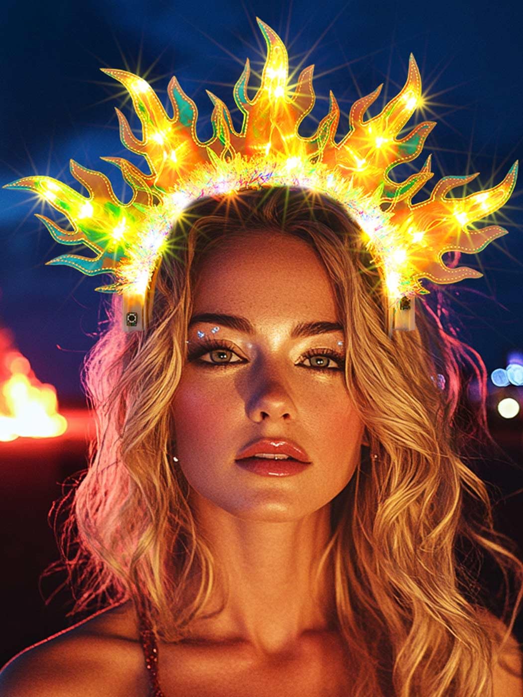 JEAIRTS Rave Headband LED Glow ideal for clubs